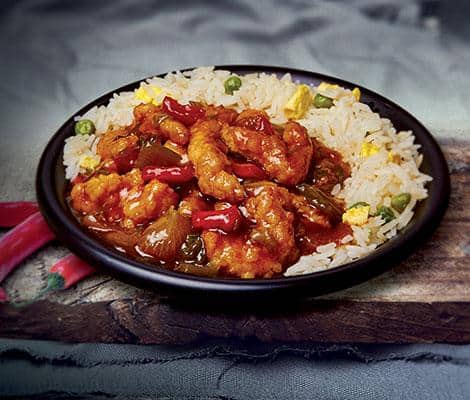 Royal Chilli Chicken with Egg Fried Rice 400g - Royal Simply the Best  Southall, London