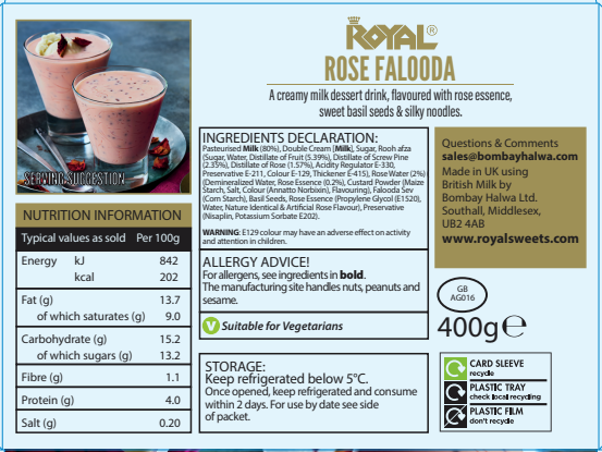 Rose Falooda -400g